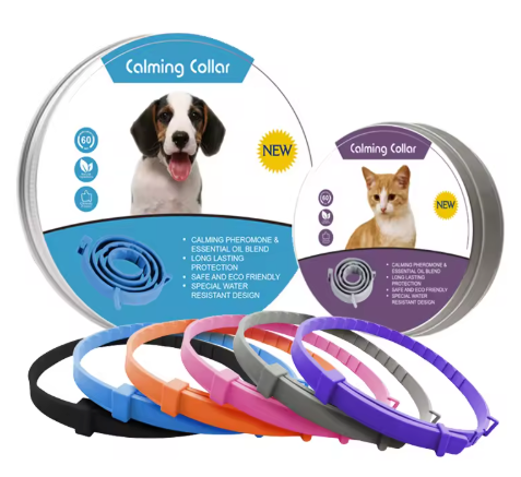 Whisk & Wag™ Calming Pet Colar – Natural Stress & Anxiety Relief for Dogs & Cats